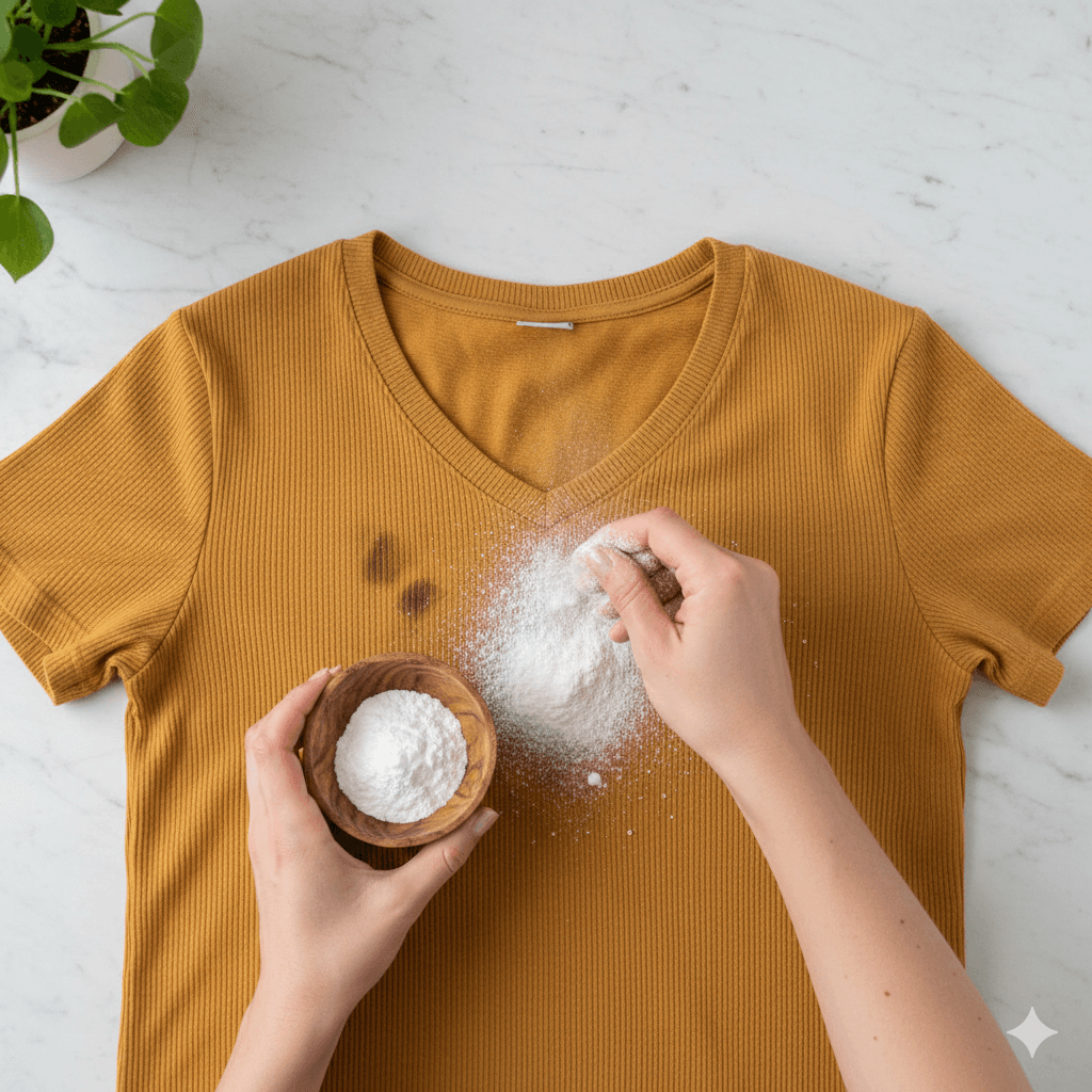 DIY Natural Stain Remover: Banish Clothing Stains with Household Ingredients - Natural cleaning life hack with step-by-step guide